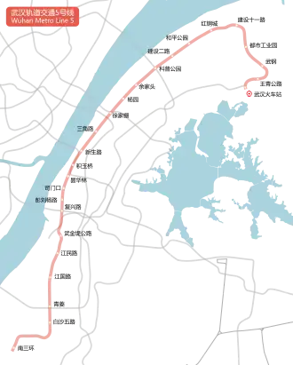 Voir la carte de la ligne.