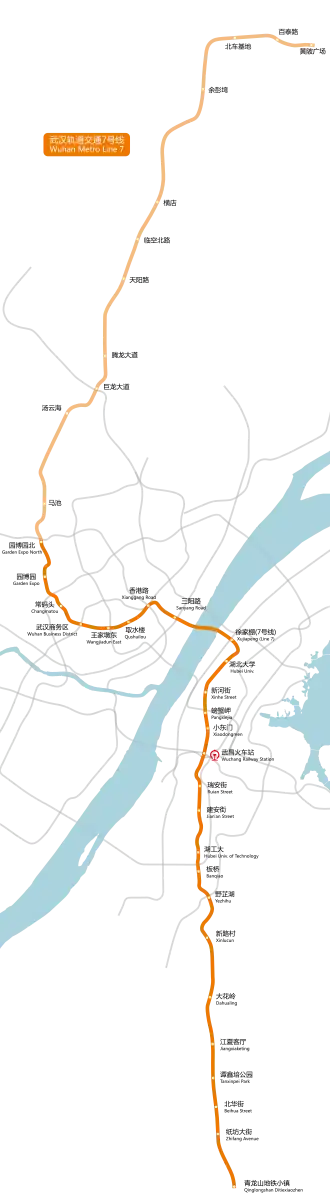 Voir la carte de la ligne.