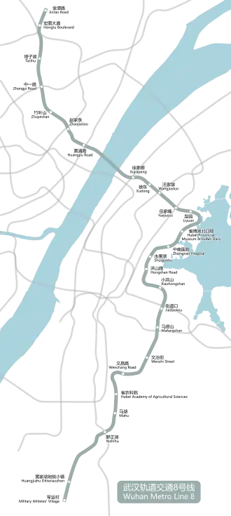 Voir la carte de la ligne.