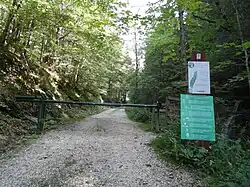 Chemin forestier secondaire menant la chartreuse.