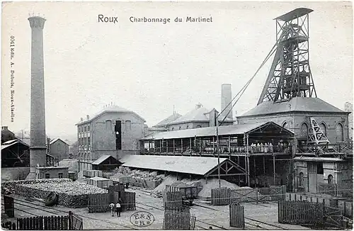 Le charbonnage au début du XXe&nbsp;siècle.