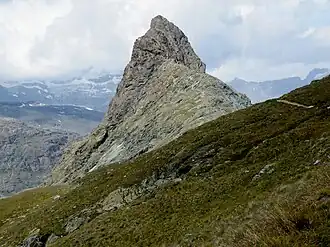 Le Riffelhorn vu du côté est.