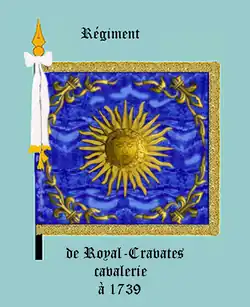 régiment Royal-Cravates cavalerie jusqu’à 1739, avers
