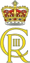 Monogramme de Charles III en Écosse, coiffé de la couronne d'Écosse.