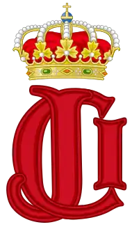 Monogramme du roi Juan Carlos Ier.