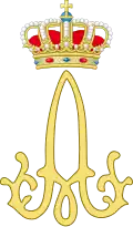 Monogramme du roi Albert Ier.