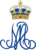 Monogramme de la reine Marie-Amélie, épouse du roi Louis-Philippe Ier.