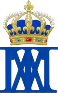 Monogramme de la reine Marie-Thérèse, épouse du roi Louis XIV.