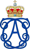 Monogramme de la reine Charlotte-Amélie.