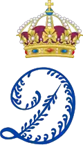 Monogramme de la reine Désideria.