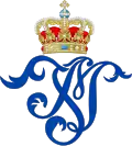 Monogramme de la Princesse Juliane-Marie de Brunswick.