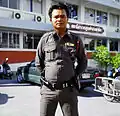 Uniforme d'un membre de la police royale thaïlandaise.