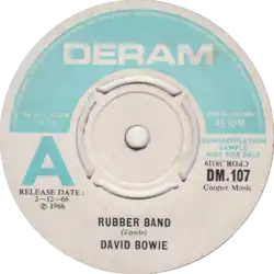 Description de l'image Rubber Band by David Bowie UK vinyl single.png.