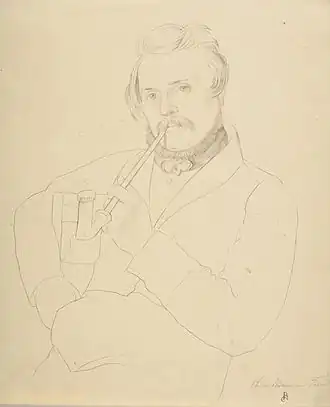 Christian Ruben, Homme à la pipe