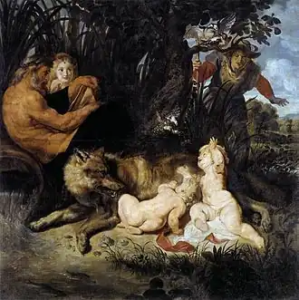 Romulus et Rémus de Rubens. (1614-1616)