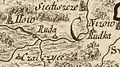 Ruda Ruda sur la carte République (Rizzi Zannoni) en 1772.