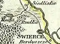 Rudka sur la carte de la Galice occidentale de 1803.