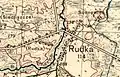 Rudka sur la carte de l'Institut géographique militaire de 1933.