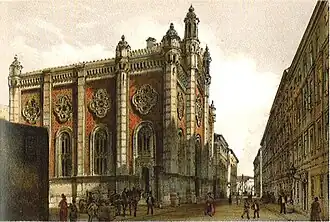 Leopoldstädter Tempel de Vienne en 1860.