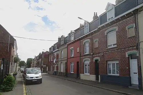 Rue Anatole France à Ronchin.