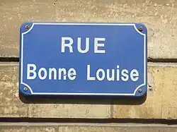 Plaque de la rue.
