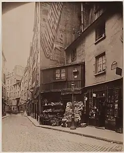 Rue Galande en 1900.