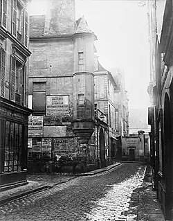 Le no&nbsp;21, rue Hautefeuille en 1869-1870.