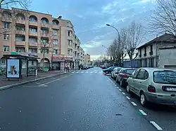 La rue en janvier 2022.