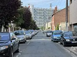 Vue de la rue Lucienne à La Courneuve (où habite la fille de Mickey).