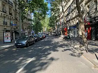 La rue Manin située dans le 19e arrondissement de Paris