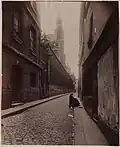 Vue de la rue en 1908 (photographie d'Eugène Atget)