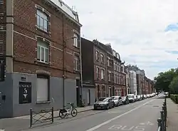 Rue de Maubeuge vue de la rue de Cambrai vers la rue Jean-Jaurès