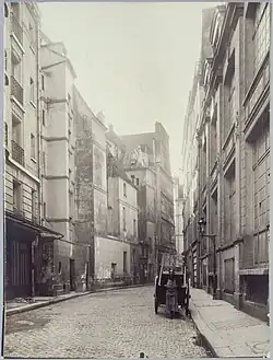 En 1917, vers la rue de la Verrerie (photographie de Charles Lansiaux).