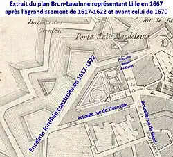Rue de Thionville en 1667