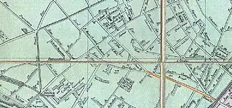 La rue de Vouillé en 1882.