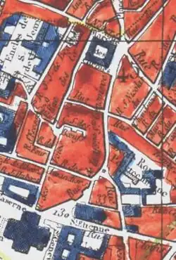 Rue de la Montagne Sainte-Geneviève - plan de Paris d'Ambroise Tardieu - 1839.