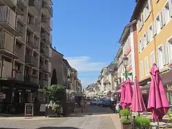 Rue de la République au centre d'Albertville