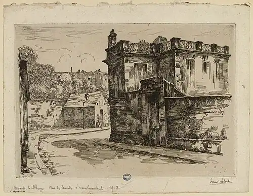 En 1918 (gravure d'Ernest Laborde).