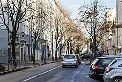 La rue du Dauphiné et son bureau de Poste