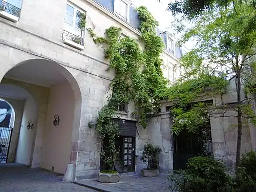 Parties préservées dans le passage Sainte-Avoye