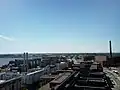 Le quartier de Ruoholahti vu de la tour.