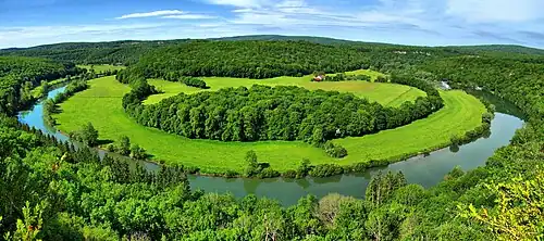 Le méandre de la Loue à la Fougère.