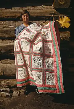 Un quilt à Pie Town, 1940