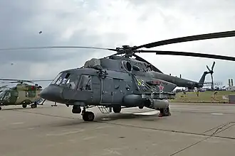 Hélicoptère Mil Mi-8 du même modèle à celui impliqué dans l'accident