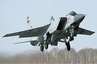 Un MIG-31 en approche.