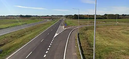 La RN 8 entre Pilar et Pergamino.