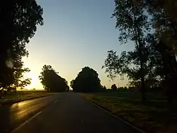 La RN 5 près de Catriló.