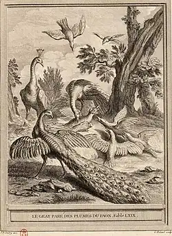 Image illustrative de l’article Le Geai paré des plumes du paon