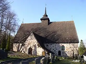 L'église médiévale de Rymättylä