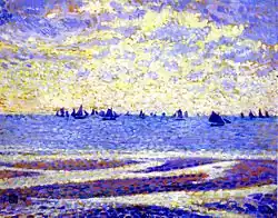 Théo van Rysselberghe, Barques de pêche à Boulogne-sur-Mer, 1900.
